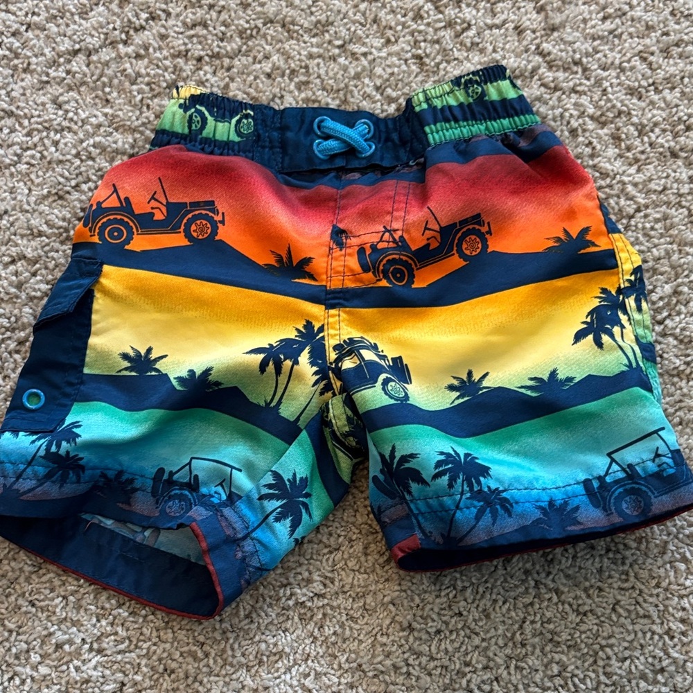 Skin Kids Swim Rashguard Set - Blue and Multicolor - Picture 5 of 8